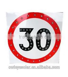 Solar Traffic Speed Signs/illuminated Traffic Arrow Signs/solar Traffic Warning Pedestrian Sign thumbnail-2