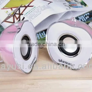 A.PPLE Shape USB2.0 Factory Mini Speaker With Light thumbnail-2