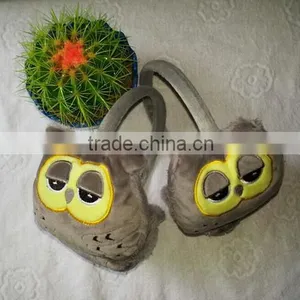 Owl Pattern Cony Lining Kids Earmuffs thumbnail-4