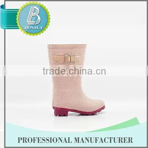 High Quality Environmental High Heels Women Rubber Rain Boots thumbnail-1