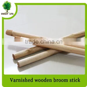 2016 Factory Price Varnished Wood Stick/Wooden Brush Handle for Sweeping Tools thumbnail-4