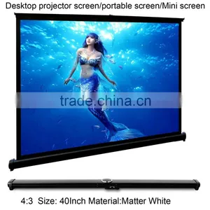Hot New Products 40" 4:3 Hdmi Projector Screen Roll up Projection Screen/perforated Projector Screen/foldable Projector Screen thumbnail-1