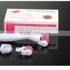2015 Newest 180/600/1200pins 3 in 1 Derma Roller thumbnail-4