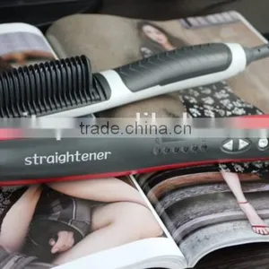 Fashion Professional Natrual Hair Straightener Brush Electric Hair Comb thumbnail-2