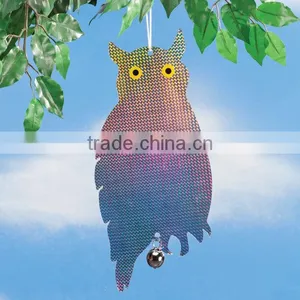 PK 2 Outdoor Decor Reflecting Guard Owl,Scare Owl,Bird Repellent,Owl Deterrent thumbnail-2