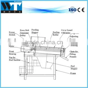 Peanut Skin Removing Machine /Wet Way Almond/peanut Peeling Machine thumbnail-3