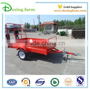 New Design Australia Farm Tractor Trailer Single Axle for Sale thumbnail-1