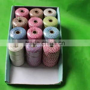 2mm*200yds Three Colors Twisted Baker Twine for Gift Packing Cooking Party Wedding Decorating and DIY thumbnail-5