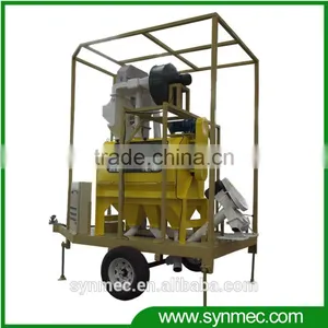 Combined Seed Processing Machine With Rotary Seed Cleaner and Seed Treater thumbnail-1