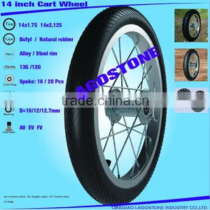 14x2.125 Cart Wheel (14 Inch Cart Wheel 14x1.75 , 14x2.125 Wheel) thumbnail-1