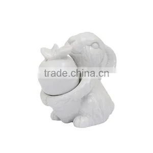 Personalized Color Glazed Decorative Cerramic Rabbit Carrot Salt and Pepper Shakers thumbnail-1