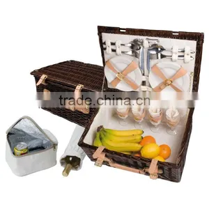 Promotional Natural Willow Picnic Basket thumbnail-1