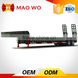Heavy Duty 20ft 2 Axles 30 Ton Lowboy Semi Trailer for Sale thumbnail-5