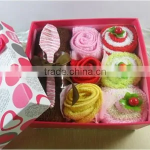 Gift Towel / Luxury Gift Towel Type Wedding Set Packing / Cotton Towel Add Hand Knitted Spoon thumbnail-1