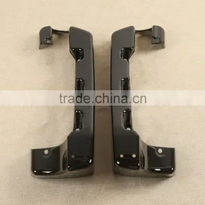 Black Double Saddle Bag Extensions For 2014-17 Touring FLH/FLT Road King thumbnail-4