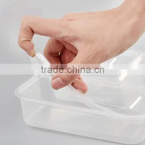 3-compartment Bento Lunch Box Plastic Containers, Reusable, Dishwashable, Microwavable Food Containers With Lids, OEM Packaging thumbnail-5