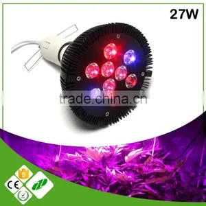 Red/blue 27W IP68 Waterproof High Output Led Indoor Plant Grow Light E27 Base thumbnail-1