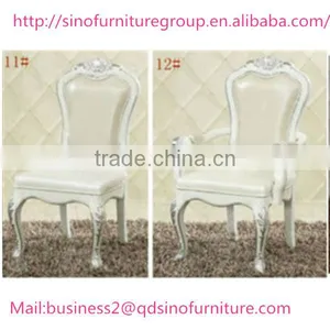 Modern Wood or Stainless Steel Framed Baroque Chair thumbnail-5