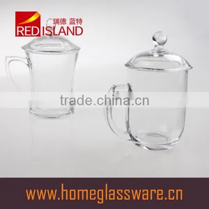 Anchor Hocking 923 Set of Cafe Glass Cappuccino Tea Coffee Latte Mugs Cups thumbnail-1