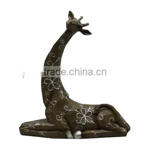 for Table Top Sitting Ornament Decorative Giraffe Resin Giraffe thumbnail-1