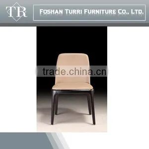 High Quality Dining Wood Chair With pu Leather thumbnail-1