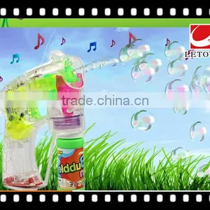 Factory Supply Eco-freindly Transparent Bubble Gun With Light thumbnail-1