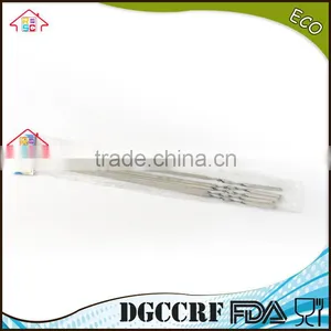 NBRSC New 10 Pcs Stainless Steel BBQ Barbecue Cooking Kebab Flat Skewers Needle Fork thumbnail-2