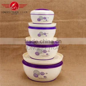 4pcs Purple Lunchbox Steel Inner / Lunchbox Lift Pot / Mess Tin / Bento Box / Tiffin Pot 1.1L,1.6L,2.6L thumbnail-1