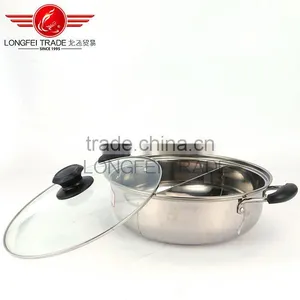 Stainless Steel Asia Hot Pot/two Flavor Soup Pot/chafing Dish Soup Pot With a Clapboard thumbnail-2