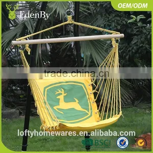 All Weather Rattan Hanging Chair With Cushion Outdoor Swing Chair Furniture thumbnail-3