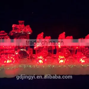 2015 Acrylic Train and Santa Heads Table Decoration With Led Light thumbnail-4