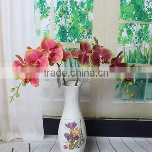 Home Table Decorative Silk Artificial Big Flower Phalaenopsis thumbnail-4