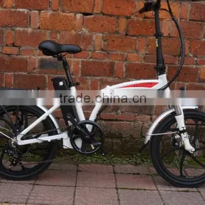 High Quality Electric 20'' Folding Bike One-piece Aluminum Alloy Wheel thumbnail-1