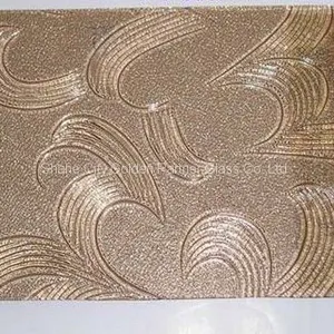 3~8mm Clear Patterned Glass/Figured Glass/Pattern Glass for Windowand Door, Furniture, Bathroom, Building thumbnail-3
