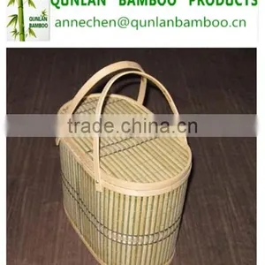 Natural Color Vbamboo Waste Basket thumbnail-1