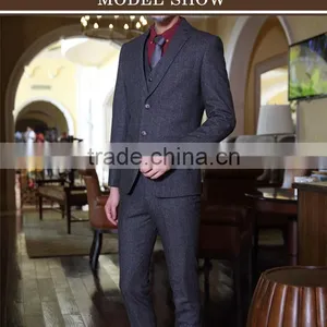 2015 Hot Sale Bespoke Tailored Made Men's Business Suits Made in China thumbnail-1