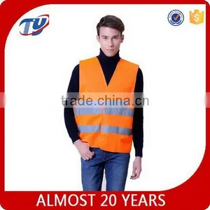 2017 Hi-vis High Visibility Yellow Orange Reflective Safety Vest Class 2 thumbnail-1