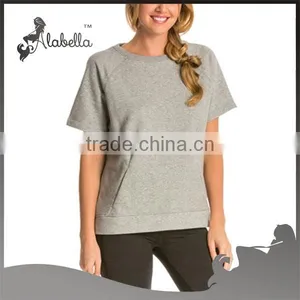 Womens Running and Sport Clothing Wholesale Custom Made Yoga T-shirt thumbnail-1