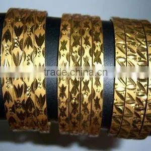 Gold Plated BANGLE Bracelet thumbnail-1