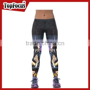 Trade Assurance Womens Compression Pants Wholesale Skull Leggings Activewear thumbnail-4