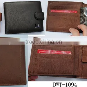 Fashion Black Brown Napa Genuine Leather Purse Wallet Money for Men thumbnail-3