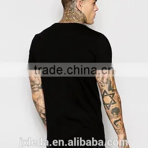 Men White / Black Plain Crewneck Short Sleeves t Shirt Custom thumbnail-4