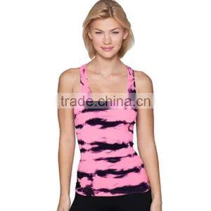 High Quality Custom Stringer Gym Tank Top Sexy Womens Gym Wear thumbnail-1