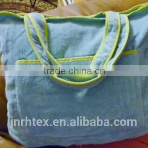Custom Cotton Tote Beach Towel Bag and Velour Printing Towels thumbnail-4