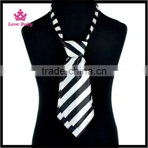 Wholesale Polyester Necktie Top Quality Baby Boys Tie Soft Fabric Adjustable Stripe Baby Necktie thumbnail-5