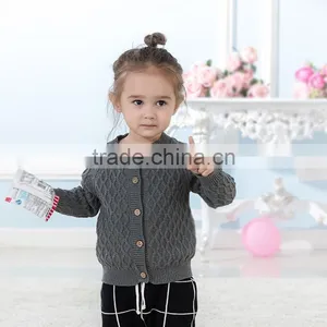 S17691A Wholesale Children Sweaters Knitting Kids Cardigan thumbnail-1