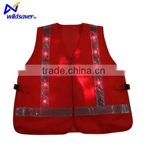 LED Light High Visibility Safety Vest thumbnail-3