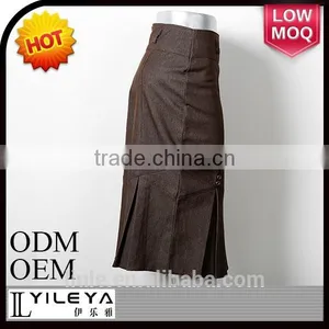 New Design High Waist Narrow Long Black Skirt thumbnail-1