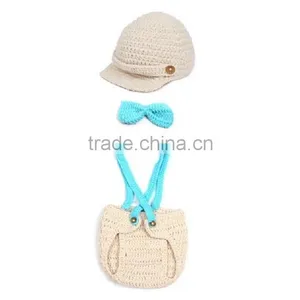 Baby Boy Photo Prop, Hat and Pants Set, Baby Outfit thumbnail-3