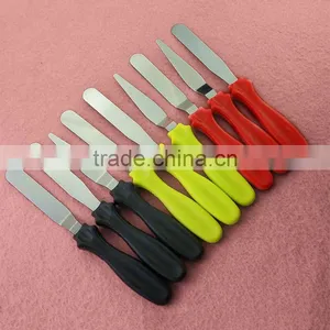 3pcs/LOT Small Cranked Angled Spatula Palette Knife Cakes Icing SugarCraft Fondant Cake Decoration Tools thumbnail-1